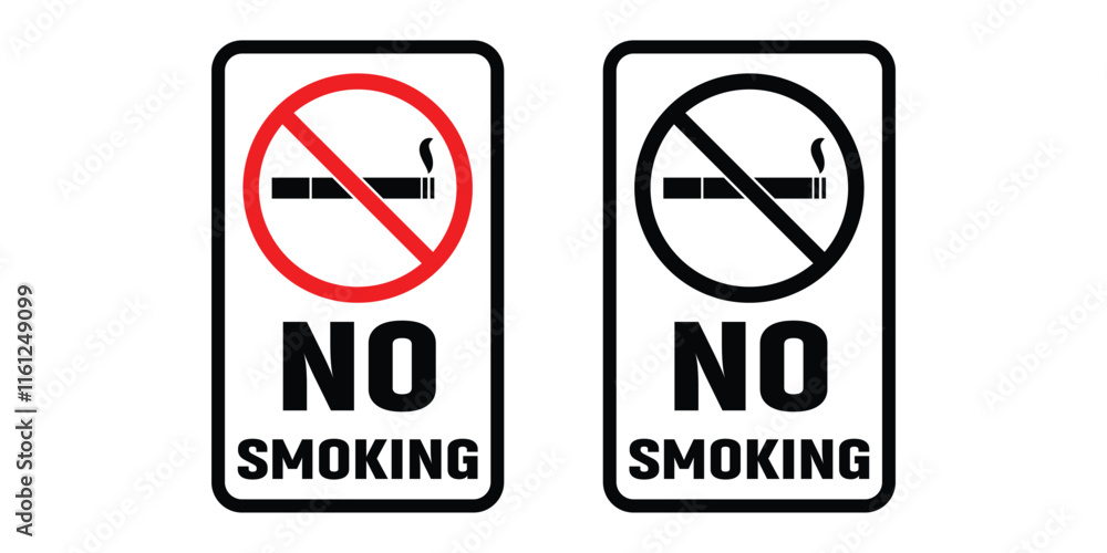 No smoking icon vector illustration. No smoking icon vector illustration.
