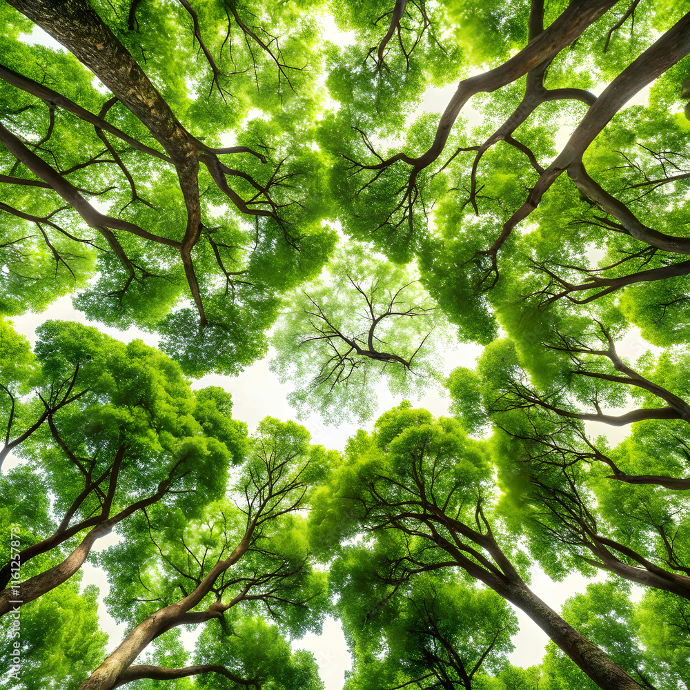 Fototapeta premium Nature's Canopy: Tree Overhead