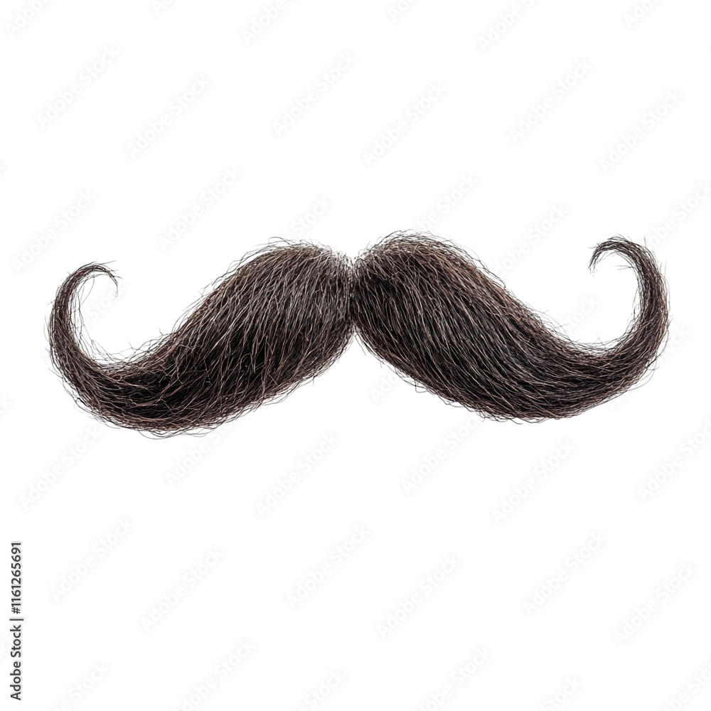 Magnificent Handlebar Mustache: A Close-Up Magnificent Handlebar Mustache: A Close-Up