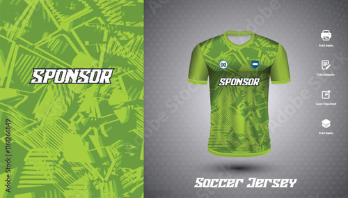 Soccer jersey design for sublimation or football jersey design
