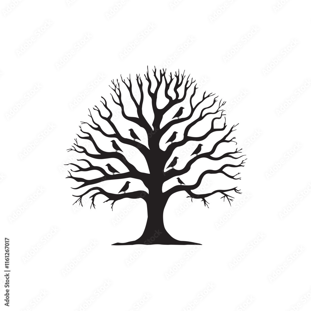 vector set of birds at tree vector set of birds at tree