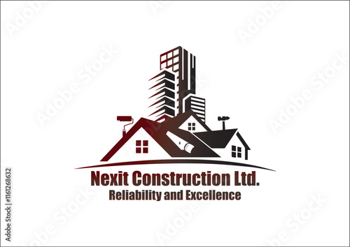 modern architecture logo ,construction company logo ,residential construction logo