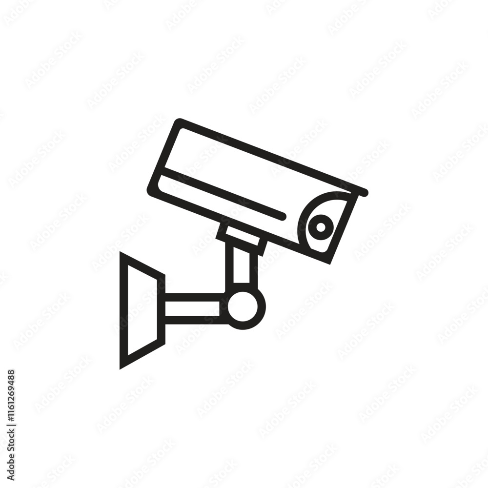 CCTV camera icon Outline vector illustration for web Ui. Security camera icon. Surveillance camera. CCTV camera icon Outline vector illustration for web Ui. Security camera icon. Surveillance camera.