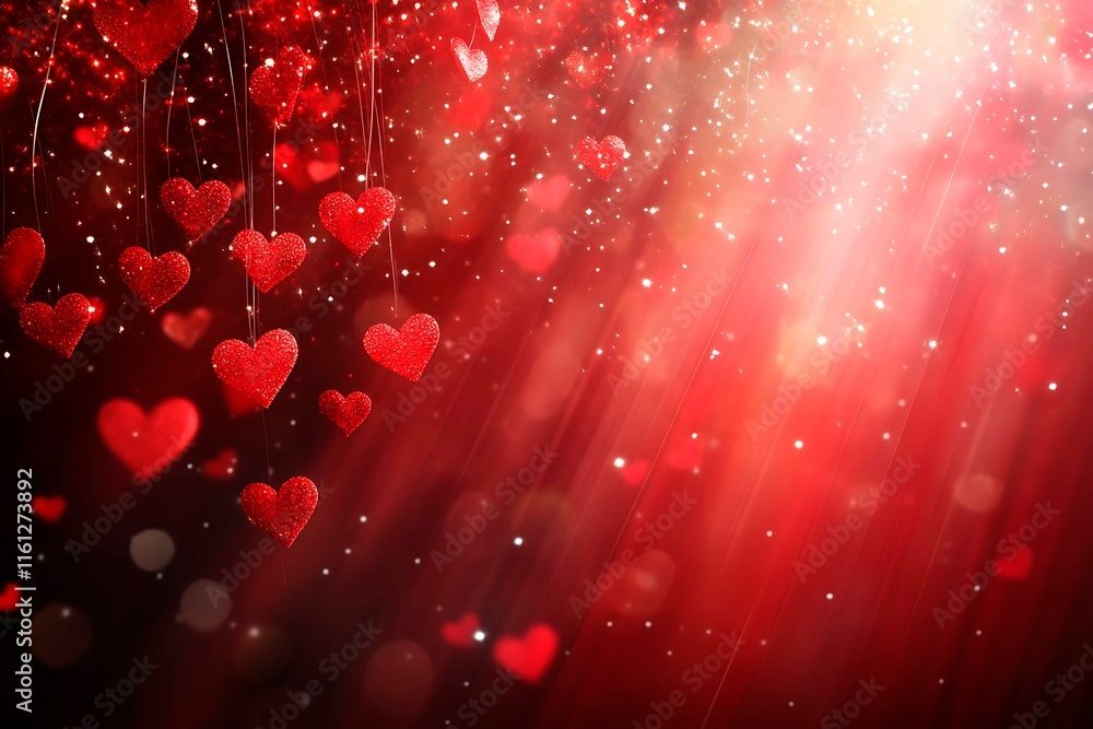 An abstract Valentine's Day background filled with swirling hearts in vibrant reds and pinks, evoking love and romance in a dreamy design. An abstract Valentine's Day background filled with swirling hearts in vibrant reds and pinks, evoking love and romance in a dreamy design.