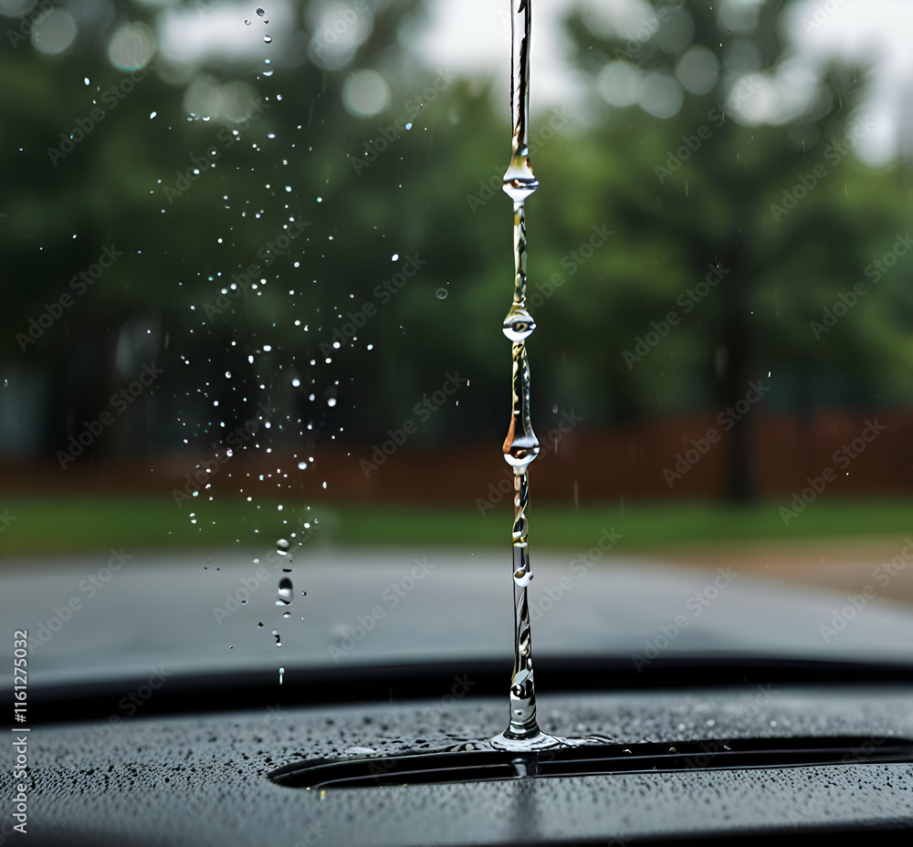 rain drops on window AI generative rain drops on window AI generative