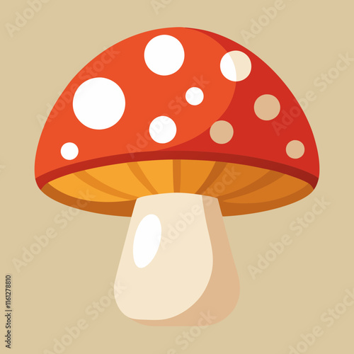 mushrooms on a white background