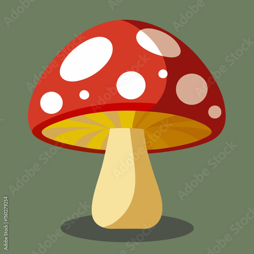 mushrooms on a white background