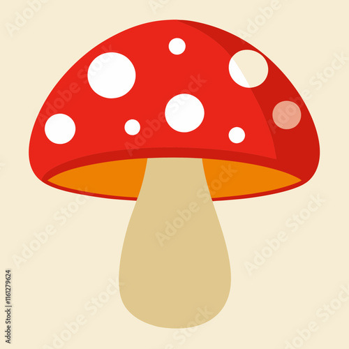 mushrooms on a white background