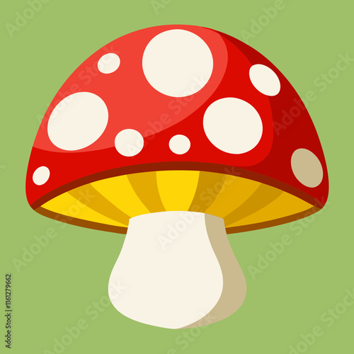 mushrooms on a white background
