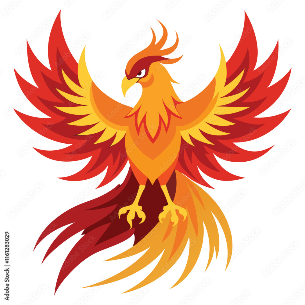 Fototapeta premium Fenix bird illustration