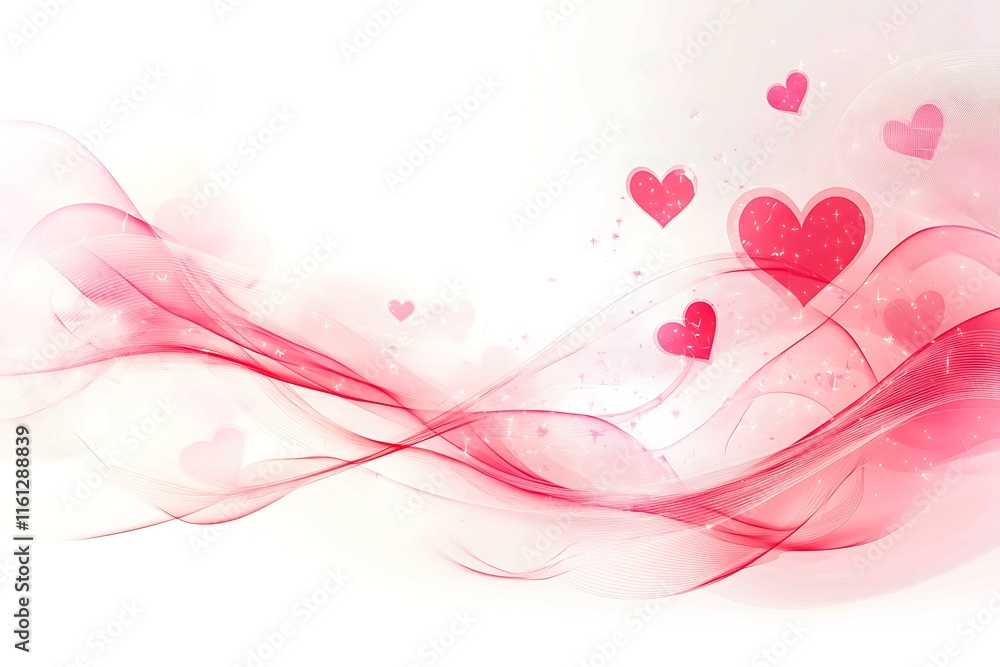 An abstract Valentine's Day background filled with swirling hearts in vibrant reds and pinks, evoking love and romance in a dreamy design. An abstract Valentine's Day background filled with swirling hearts in vibrant reds and pinks, evoking love and romance in a dreamy design.