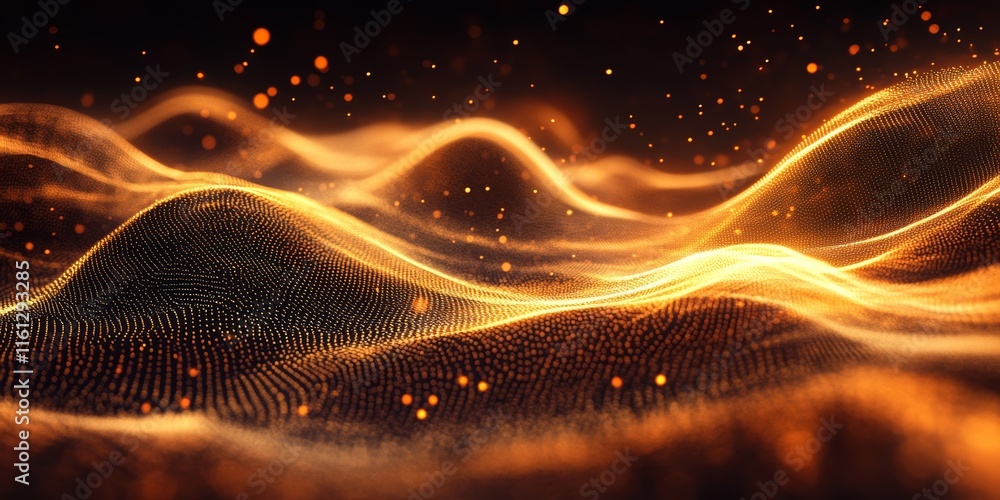 streaks ripple into surreal abstract glowing light waves., Generative AI streaks ripple into surreal abstract glowing light waves., Generative AI