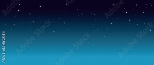 The clear night sky is filled with countless twinkling stars, providing a stunning backdrop