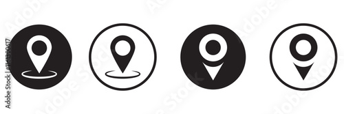pin map icon. pin location icon vector