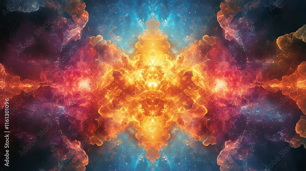 celestial patterns shift into glowing abstract digital compositions., Generative AI celestial patterns shift into glowing abstract digital compositions., Generative AI