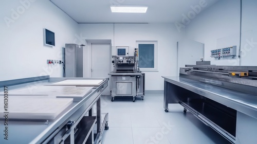 Modern Clean Industrial Kitchen Interior Design