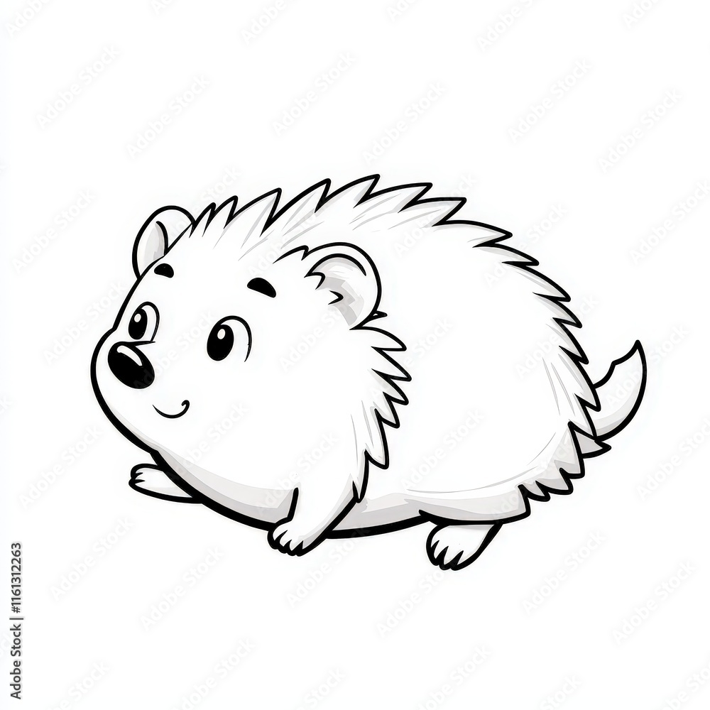 Adorable Cartoon Illustration of a Small White Guinea Pig with Playful Expression in a Colorful and Cheerful Setting Evoking Joy and Whimsy Adorable Cartoon Illustration of a Small White Guinea Pig with Playful Expression in a Colorful and Cheerful Setting Evoking Joy and Whimsy