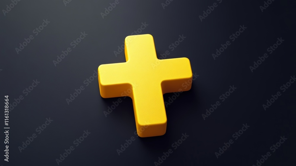 Obraz premium Yellow Hashtag flat design icon vector