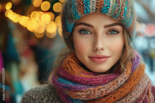 Beautiful Woman In Winter H...
