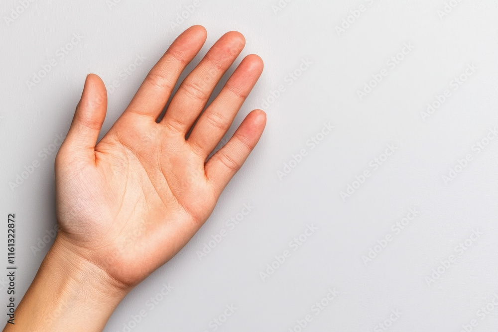 Empty Hand On White Background Empty Hand On White Background