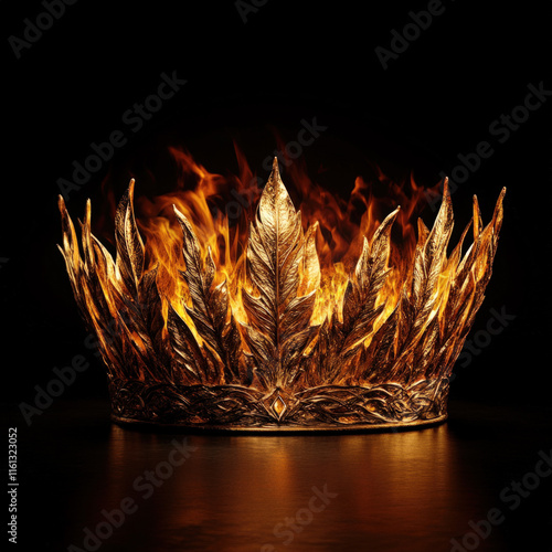 Golden Crown Isolated photo