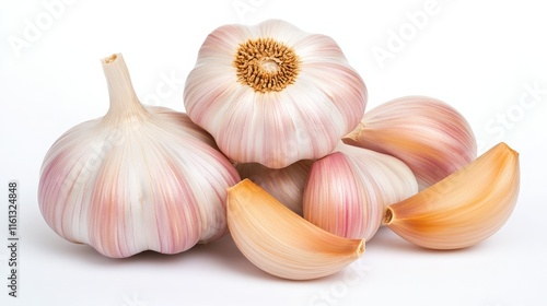 Fresh Garlic Cloves and Bulbs for Culinary Use
