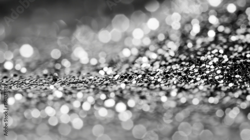 silver glitter texture
