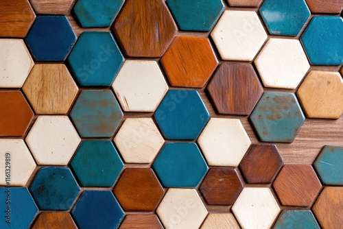 Blue Hexagon Background