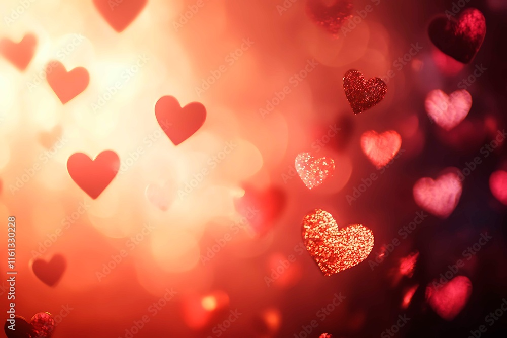 An abstract Valentine's Day background filled with swirling hearts in vibrant reds and pinks, evoking love and romance in a dreamy design. An abstract Valentine's Day background filled with swirling hearts in vibrant reds and pinks, evoking love and romance in a dreamy design.