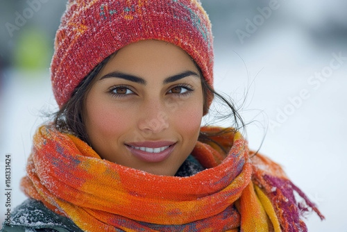 Woman In Winter Scarf