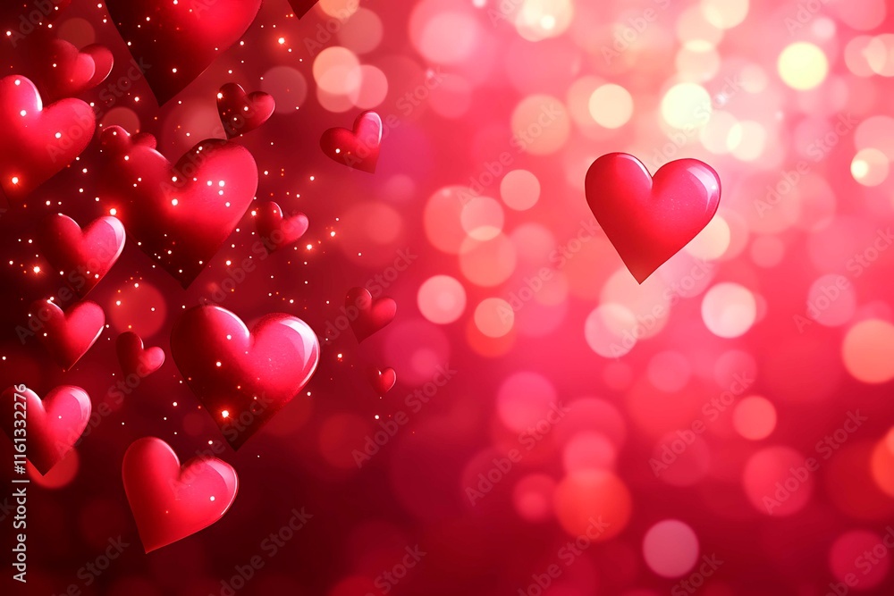 An abstract Valentine's Day background filled with swirling hearts in vibrant reds and pinks, evoking love and romance in a dreamy design. An abstract Valentine's Day background filled with swirling hearts in vibrant reds and pinks, evoking love and romance in a dreamy design.