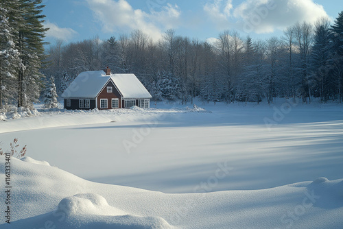 Winter Border Snow