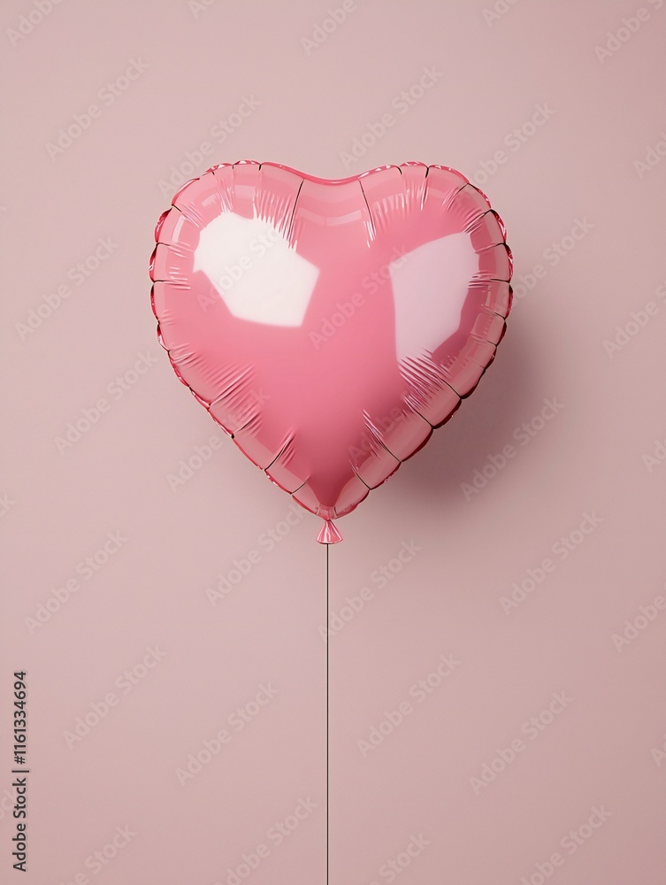 custom made wallpaper toronto digitalValentine's Day Pink Heart Shaped Balloon Romantic Valentines Love