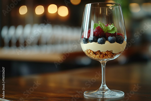 Dessert In Wine Glass