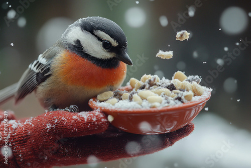 Feeding Birds In Winter
