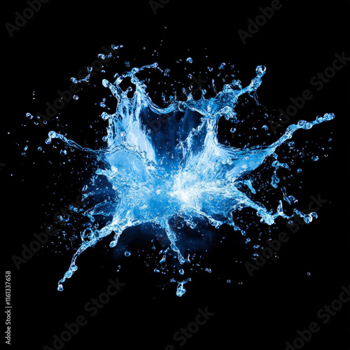Water Explosion Isolated