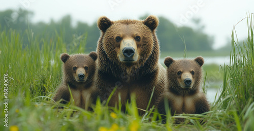 Brown Bear Family