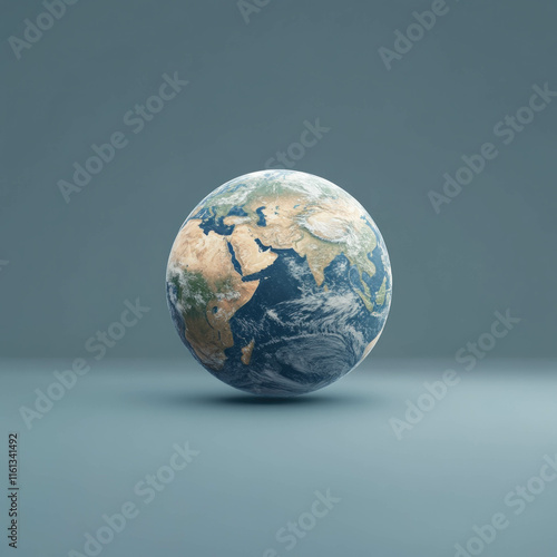 Earth Globe Isolated Green