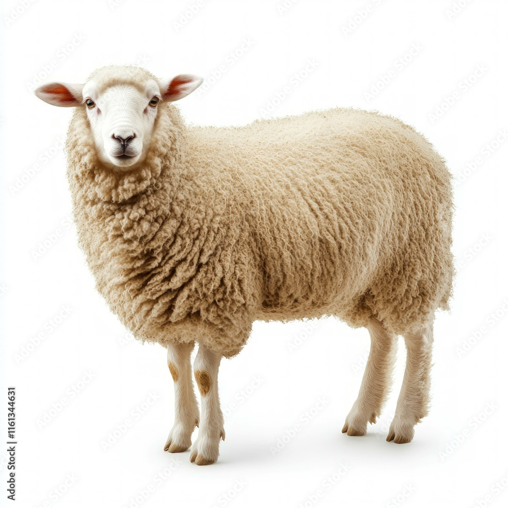 Sheep Isolated On White Sheep Isolated On White