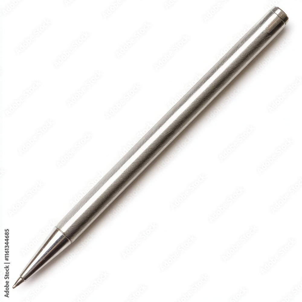 Silver Pen Isolated Silver Pen Isolated