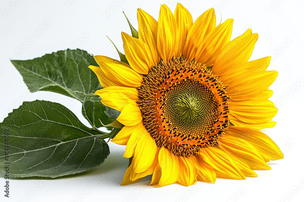 Obraz premium sunflower on white background