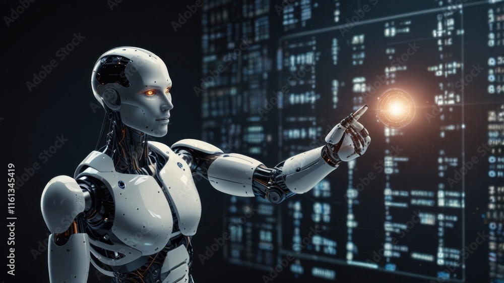 AI data Driven concept sophisticated tech and AI enhanced works, Future world AI data Driven concept sophisticated tech and AI enhanced works, Future world