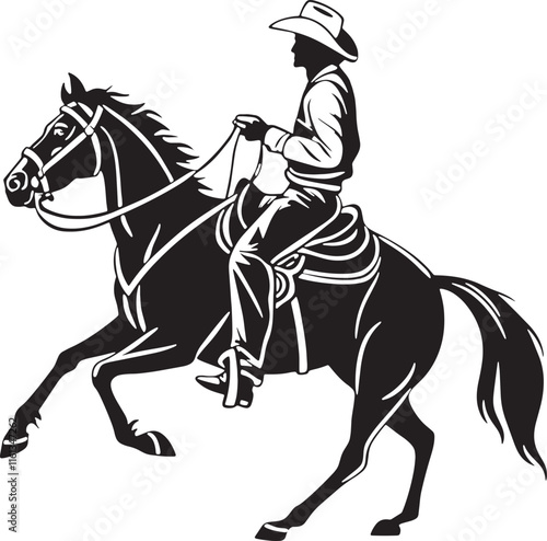 Ridding Horse Silhouette
