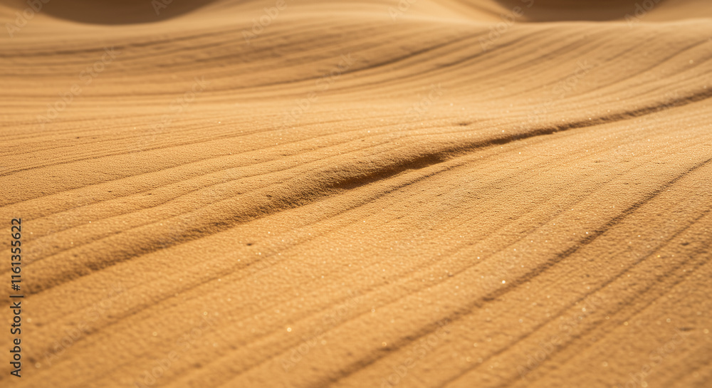 Golden Sand Dunes Texture, Desert Landscape, Rippled Sand, Natural Background Golden Sand Dunes Texture, Desert Landscape, Rippled Sand, Natural Background