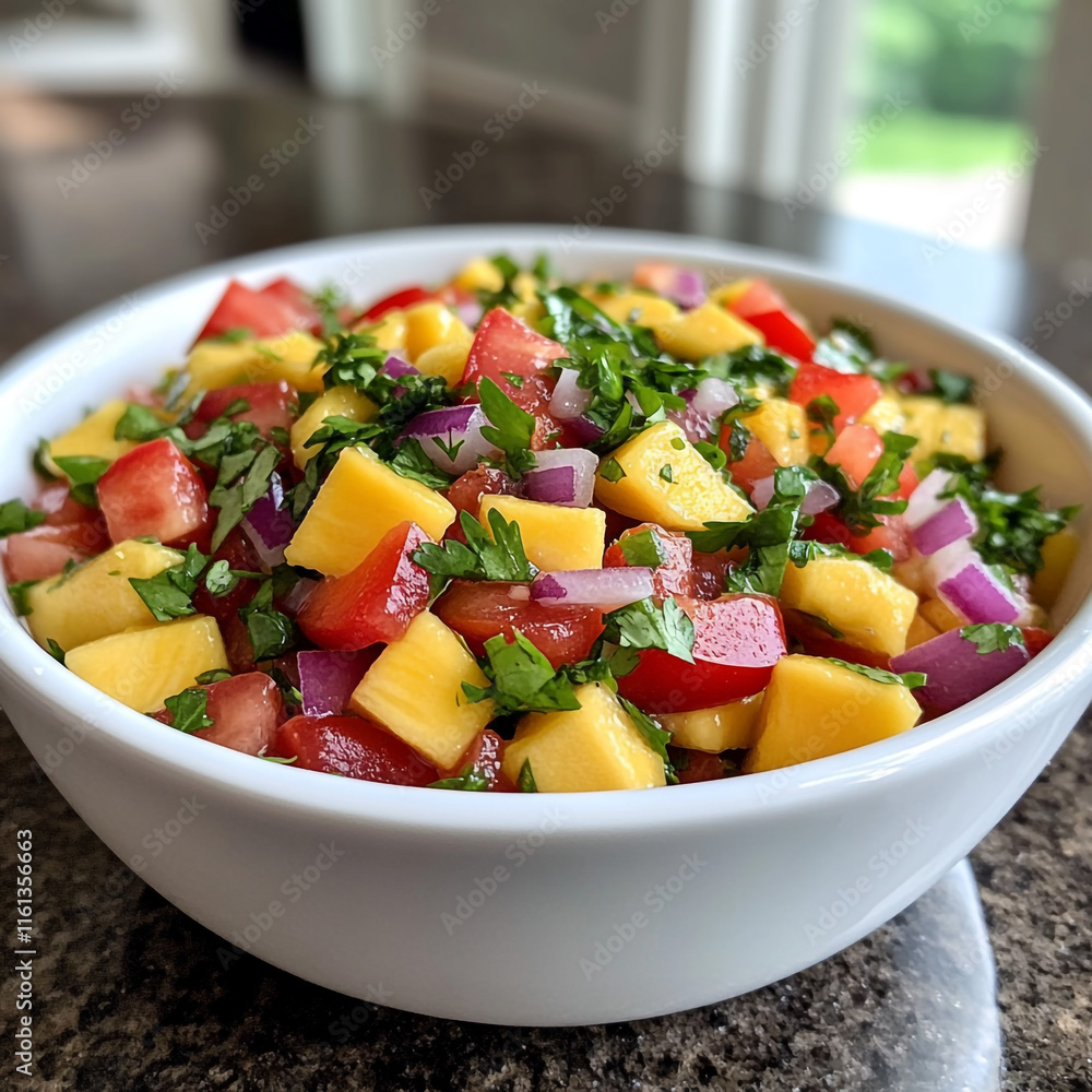 Delicious Mango Salsa Recipe Fresh Tomato Red Onion Cilantro Delicious Mango Salsa Recipe Fresh Tomato Red Onion Cilantro