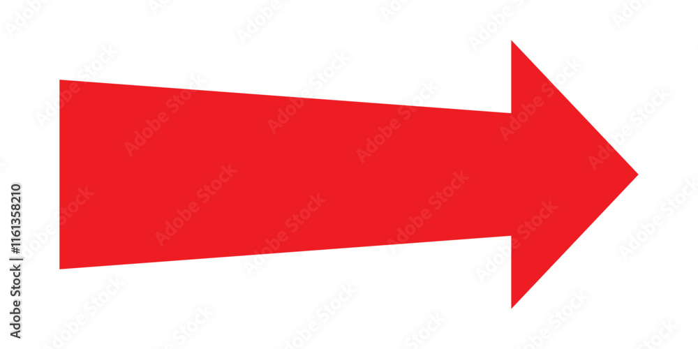 Long arrow icon vector . Long arrow pointing Right . Red arrow icon vector. long arrow isolated on white background. Long Red arrow icon vector illustration. Long arrow icon vector . Long arrow pointing Right . Red arrow icon vector. long arrow isolated on white background. Long Red arrow icon vector illustration.