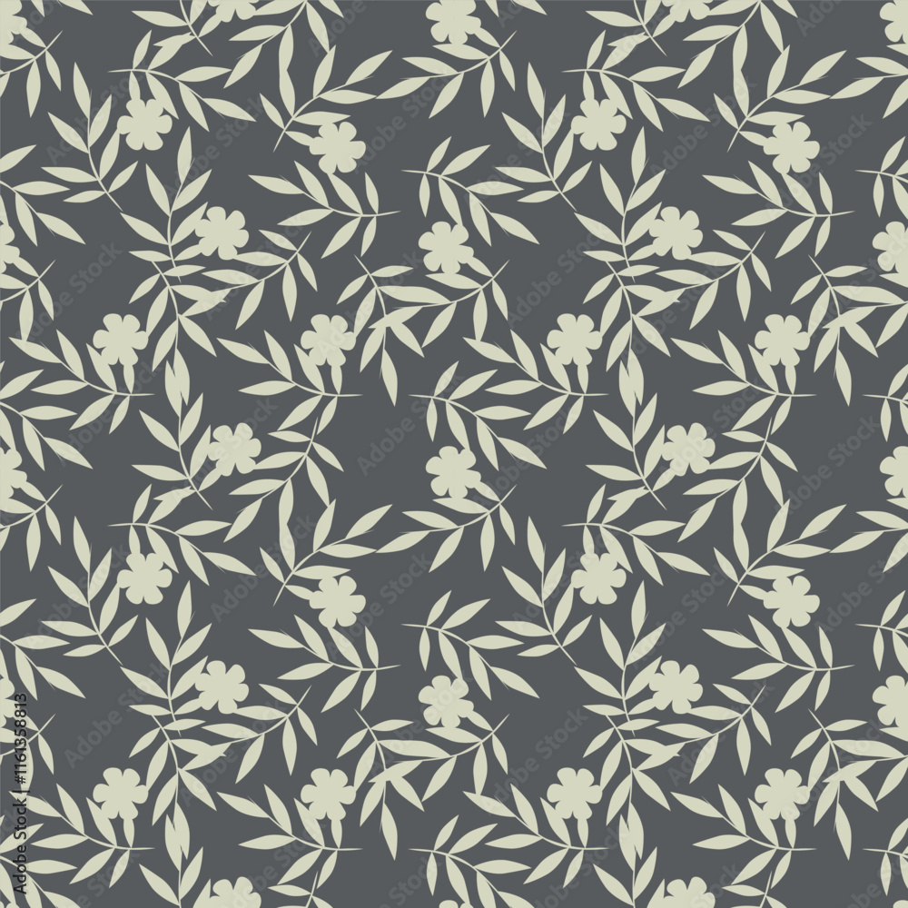 Beautiful pattern with flowers and leaf. Floral vector illustration. Beautiful pattern with flowers and leaf. Floral vector illustration.