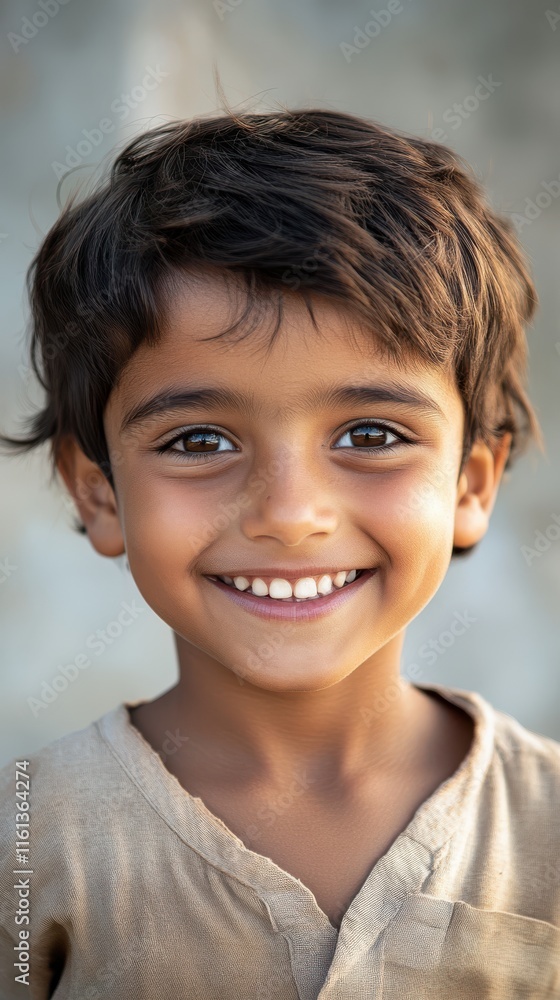 A joyful boy with a bright smile, showcasing innocence and happiness. His cheerful expression brings warmth and positivity to the image. Capturing childhood moments beautifully. A joyful boy with a bright smile, showcasing innocence and happiness. His cheerful expression brings warmth and positivity to the image. Capturing childhood moments beautifully.