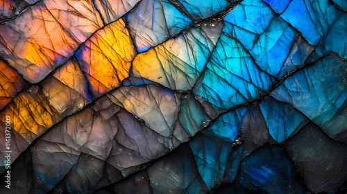 multicolored labradorite iridescence photo