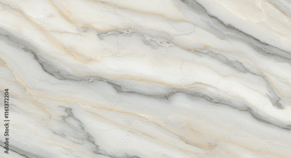 Obraz premium Elegant White and Gray Marble Texture with Golden Veins - High-Resolution Background Image